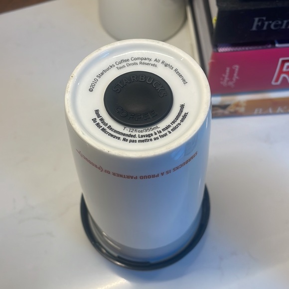 EUC- Starbucks x Project RED ceramic coffee travel mug - Picture 5 of 6